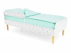 Кровать Stumpa Классика с бортиком рисунок Кубики