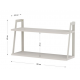 Полка металлическая ЛОФТ-2 Белый/белый глянец