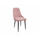 Стул Милан пудровый, чёрные ножки