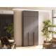 Шкаф трехстворчатый Норд 1200 с антресолью графит МГ