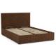 Кровать Гамма 1600 с основанием велюр тенерифе шоколад