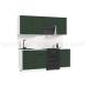 Кухня Николь 2100 мм Холст темно-зеленый
