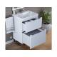 Тумба с раковиной Uperwood Tanos 2 ящика напольная 60 см белая