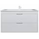 Тумба с раковиной Uperwood Modul матовая белая 100 см