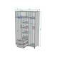 Шкаф Лофт H87