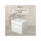 Тумба с раковиной Uperwood Eva Дуб Харбор белый 50 см