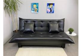 Диван Поло Стайл кожзам Black