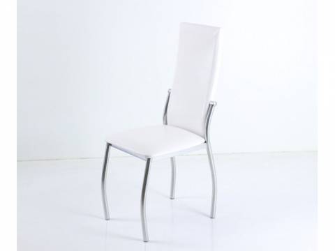Стул В-610 кожа - аттика белый