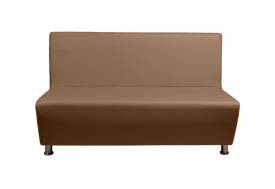 Диван кожаный Рон коричневый