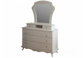 Комод 06.115 с зеркалом Кантри вудлайн кремовый