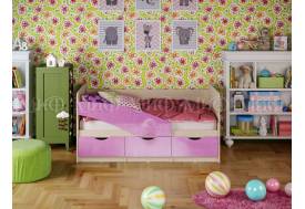 Кровать Бабочки Сиреневый металлик