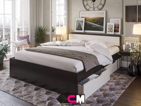 Кровать КР 608 с ящиками Гармония венге