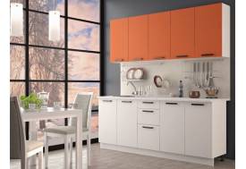Кухня Фиджи белый/оранж 2000