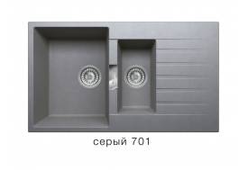Кухонная мойка Tolero Loft TL860 Серый 701