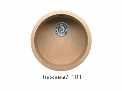 Кухонная мойка Tolero R-104 Бежевый 101