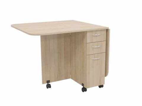 Стол книжка с ящиками 1-6702 Дуб ривьера