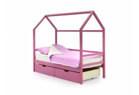 Кровать-домик Svogen с ящиками лаванда