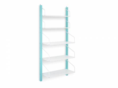 Детская навесная полка-стеллаж Svogen мятно-белый