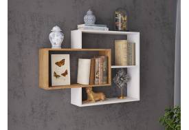 Полка навесная ПНМ-1 белый/дуб крафт золотой