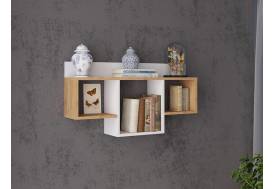 Полка навесная ПНМ-2 белый/дуб крафт золотой