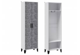 Шкаф платяной Витра белый/ателье светлое