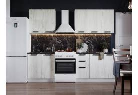 Кухня Диор 2000 дуб крафт белый