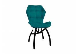 Стул Бабочка шарики аквамарин, чёрные ножкиv