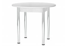 Стол Круглый Пластик Хром Бэкинг матовый