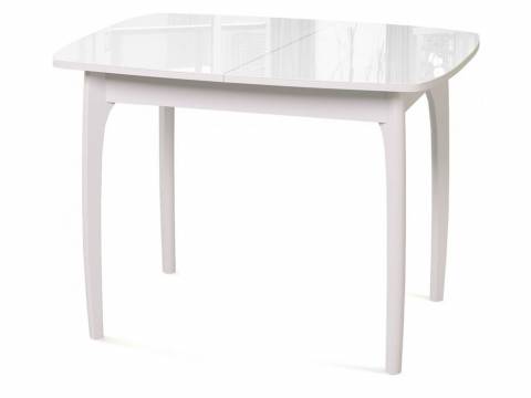 Стол Dikline М20 белый/стекло белое optiwhite