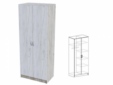 Шкаф с перегородкой ШК 556 Бася Крафт