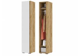 Пенал закрытый ПН 01 Хелен Дуб Крафт золотой/Белый шагрень