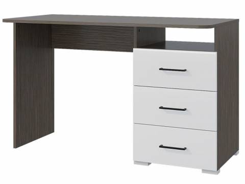 Стол 1200 3 ящика Ненси МДФ Венге