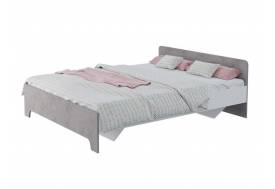 Кровать 1600 Victor Белый-Бетон с ортопедом