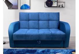 Диван Рэй Клетка 1400х2000 Vivaldi синий велюр