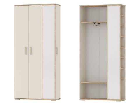 Прихожая Домино mini 2-3421 Дуб Крафт Золотой-Сатин