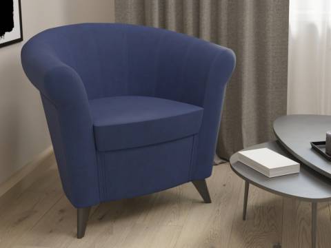 Банкетка Лагуна 6-5116 в ткани сапфир