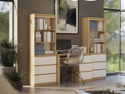 Детская рабочая зона Челси Белый, дуб сонома