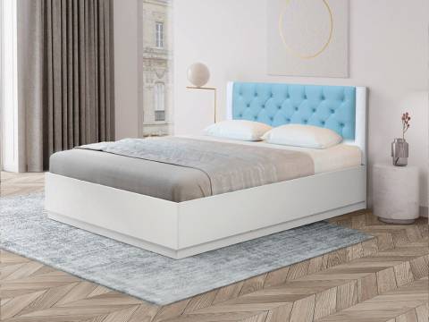 Кровать Венеция 12.2 1200 с ортопедическим основанием велюр 011