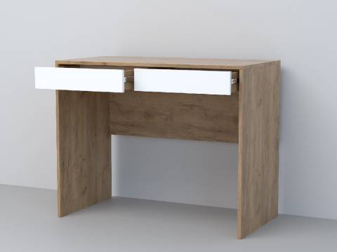 Стол Эго Ст-1 дуб крафт золотой/белый глянец