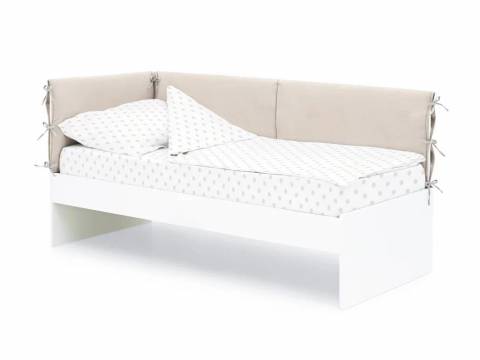 Детская мягкая кровать Denvas холодный бежевый