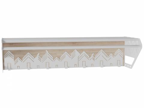 Вешалка для прихожей Хигс дуб санремо/белый