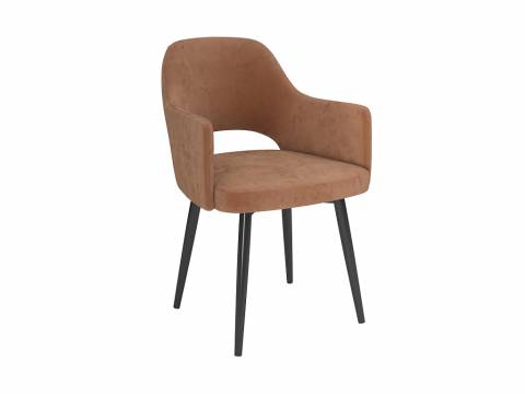 Стул Берта велюр тенерифе корица