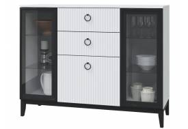 Комод с 2-мя стеклянными дверками Шарлиз