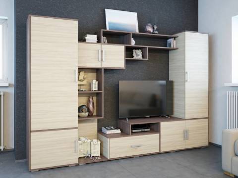 Гостиная Пекин с пеналом Ясень Шимо