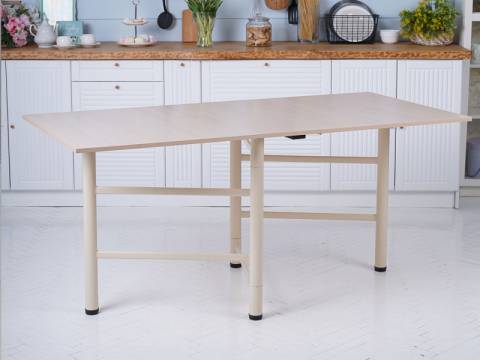 Стол-книжка Frenesie опоры металлические Дуб молочный