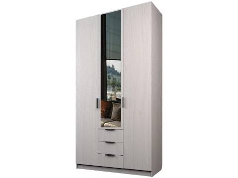 Шкаф с 3 ящиками Экон ЭШ3-РП-24-12-3я одно зеркало