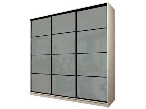 Шкаф-купе Max МШ-27-6-24/2-222 пленка Oracal светло-серая