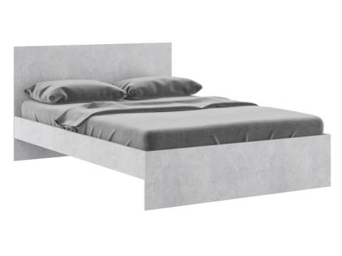 Кровать 1400 Осло модуль М13 с настилом Лайт цемент светлый