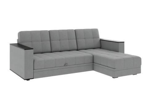 Диван угловой Атлант без столика велюр Neo 25 грей светло-серый