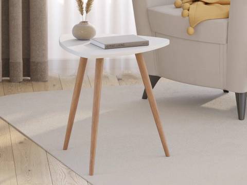 Стол журнальный Призма Белый снег